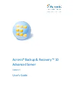 Preview for 1 page of ACRONIS BACKUP AND RECOVERY 10 ADVANCED SERVER - INSTALLATION UPDATE 3 User Manual