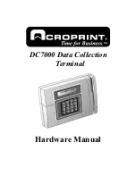 Preview for 1 page of Acroprint Data Collection Terminal DC7000 Hardware Manual