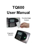 Предварительный просмотр 1 страницы Acroprint timeQplus TQ600 User Manual