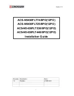 Preview for 1 page of Acrosser Technology ACS-N5430FLT25/12PO Installation Manual