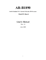 Preview for 1 page of Acrosser Technology AR-B1890 User Manual