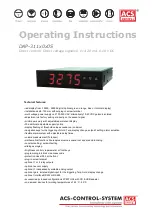 ACS contsys DAP-311 Operating Instructions Manual preview