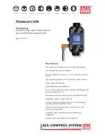 Preview for 1 page of ACS contsys Flowcont UN Operating Instructions Manual