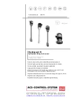 Предварительный просмотр 1 страницы ACS contsys Hydrocont K Technical Manual