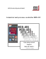 ACS contsys MIR-491 Operating Manual preview