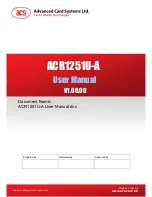 ACS ACR1251U-A User Manual preview