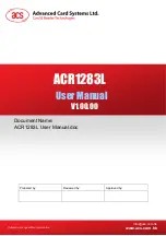 Preview for 1 page of ACS ACR1283L User Manual