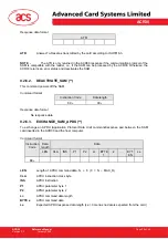 Preview for 39 page of ACS ACR30 Reference Manual