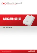 ACS ACR38U CCID User Manual preview