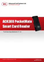 ACS ACR38U PocketMate User Manual preview