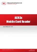 ACS ACR3x mobile User Manual preview