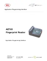 ACS AET65 Application Programming Interface preview