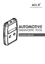 Preview for 1 page of ACS AUTOMOTIVE DIAGNOSTIC TOOL Instruction Manual