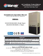 ACS Marvair 8AA1024A-8AA1060A Product Manual preview