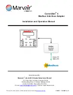 Preview for 1 page of ACS Marvair CommStat 4 Installation And Operation Manual