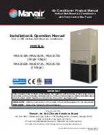 ACS Marvair MAA1018A Installation & Operation Manual preview