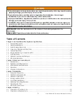 Preview for 3 page of ACS Marvair MGA3090A Installation & Operation Manual