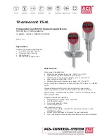 Preview for 1 page of ACS Thermocont TS4L Technical Manual