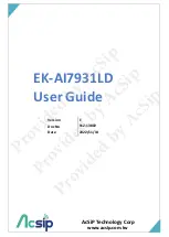 AcSiP EK-AI7931LD User Manual preview