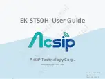 AcSiP EK-ST50H User Manual предпросмотр