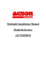 Acson international A5CM2020ER Installation Manual preview