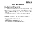 Preview for 7 page of Acson international AAD20B Operation Manual