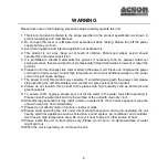 Preview for 8 page of Acson international AAD20B Operation Manual