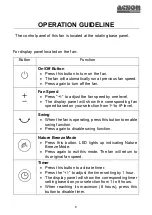 Preview for 8 page of Acson international AFF10A Operation Manual