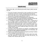 Предварительный просмотр 11 страницы Acson AAD13A Operation Manual