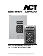 ACT Technology ACT ACT1000 Operating & Installation Instructions Manual preview