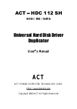 ACT ACT-HDC 112 SH User Manual preview