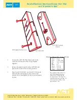 Предварительный просмотр 1 страницы ACT ACT1030 VRC Installation Instructions