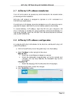 Preview for 13 page of ACT ACTENTRY V-IP Operating And Installtion Instructions