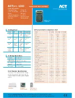 Предварительный просмотр 2 страницы ACT ACTPRO 1000 Datasheet