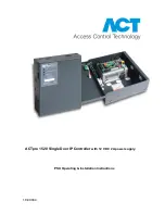 Предварительный просмотр 1 страницы ACT ACTpro 1520 Operating & Installation Instructions Manual