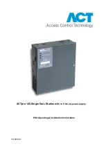 Preview for 1 page of ACT ACTPRO PRODUCT RANGE Operating & Installation Instructions Manual