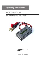 Preview for 1 page of ACT CHROME Operating Instructions Manual