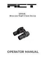 ACT DTNVS Operator'S Manual preview