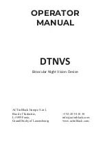 Preview for 3 page of ACT DTNVS Operator'S Manual