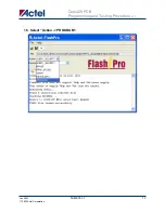 Preview for 12 page of Actel Core429 Programming And Testing Instruction