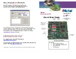 Preview for 1 page of Actel SoC Solutions Series Quick Start Manual