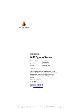 Предварительный просмотр 1 страницы Acterna MTS 5100e User Manual
