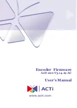 ACTi A1D-220-V3.14.19-AC User Manual предпросмотр