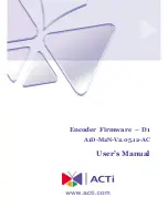 ACTi A1D-M2N-V2.05.12-AC User Manual preview