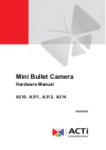 Preview for 1 page of ACTi A310 Hardware Manual