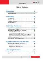 Preview for 2 page of ACTi A4 Series Hardware Manual