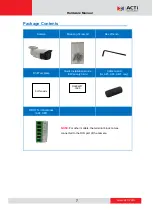 Preview for 7 page of ACTi A4 Series Hardware Manual