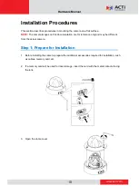 Предварительный просмотр 10 страницы ACTi A811 Hardware Manual