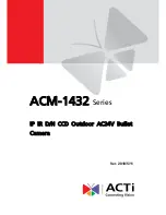 Preview for 1 page of ACTi ACM-1431 Hardware User Manual