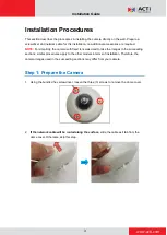 Preview for 3 page of ACTi ACM-3701E Installation Manual